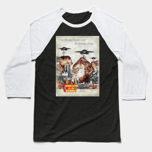 Invasion of the Remake Grindhouse Baseball T-Shirt